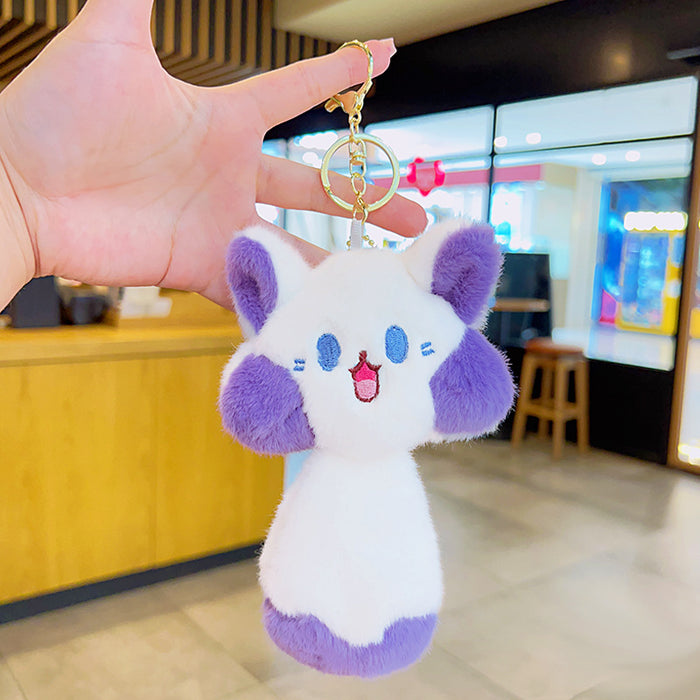 Wholesale Plush Big Tail Cat Doll Keychain JDC-KC-YDao088