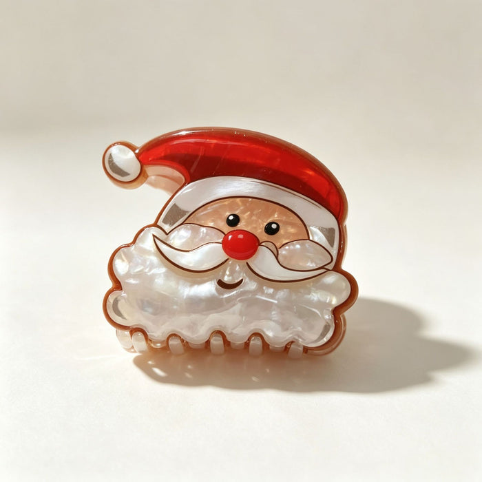Wholesale Christmas PVC Shark Claw Hair Clip Cute Deer Snowman Design Women S Everyday Hair Accessory Boutique Resale Gift