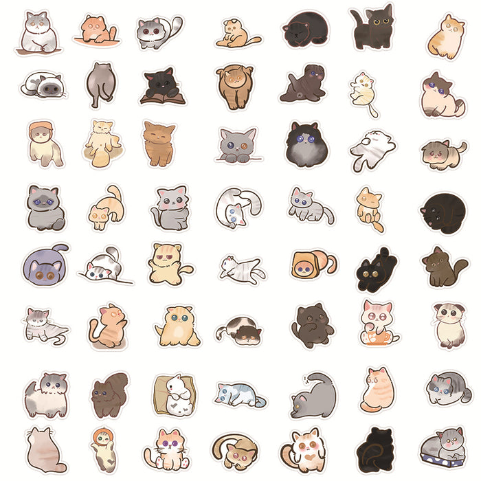 Wholesale 60pieces new animal ink cat graffiti stickers