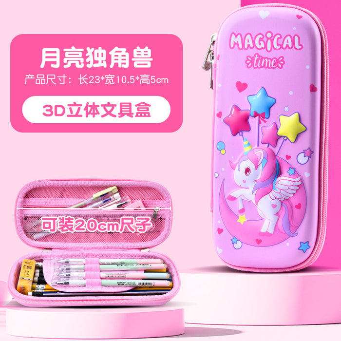 Wholesale Cartoon Pencil Case for Primary School Students Large Capacity Storage