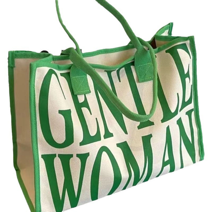 Wholesale Canvas bag, shoulder bag, commuting tote bag, large capacity tote bag, versatile tote bag