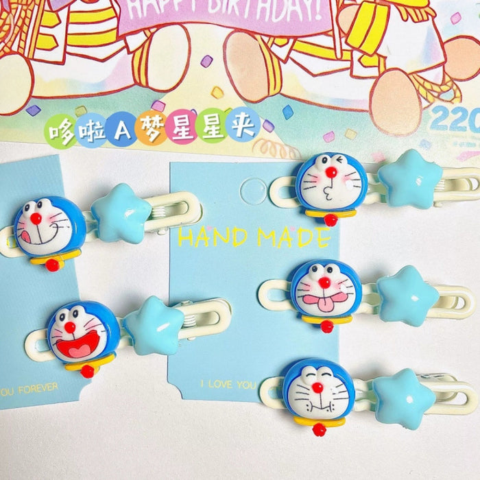 Wholesale Cute Doraemon Cartoon Hairpins JDC-HC-Jings001