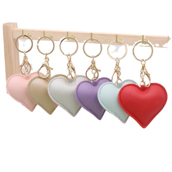 Wholesale PU Leather Love Keychain JDC-KC-SuiY002