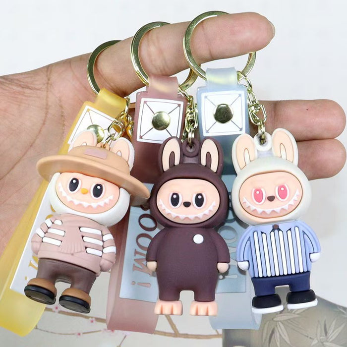Wholesale Plush plush Keychain School Bag Pendant Key Chain Boys Gift