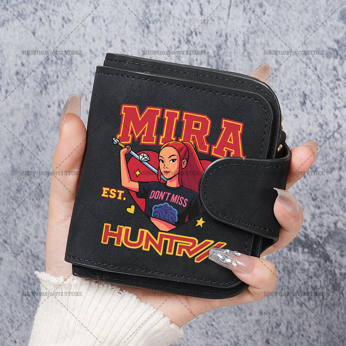 Wholesale Cute Devil Hunter PU Wallet For Women Card Holder Coin Purse Youth Campus Fashion Accessory