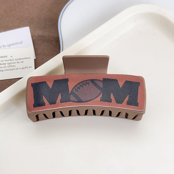 Wholesale Western Cowboy Style Retro Playing Card Hair Accessories Hairpin Leather Printed Shark Clip Grabber