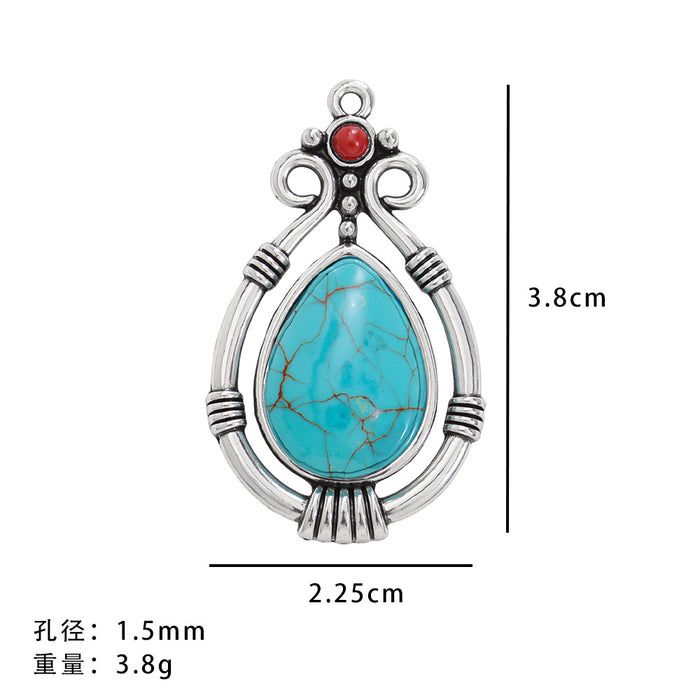 Wholesale 50pcs Turquoise Bohemian Ethnic Style Earrings