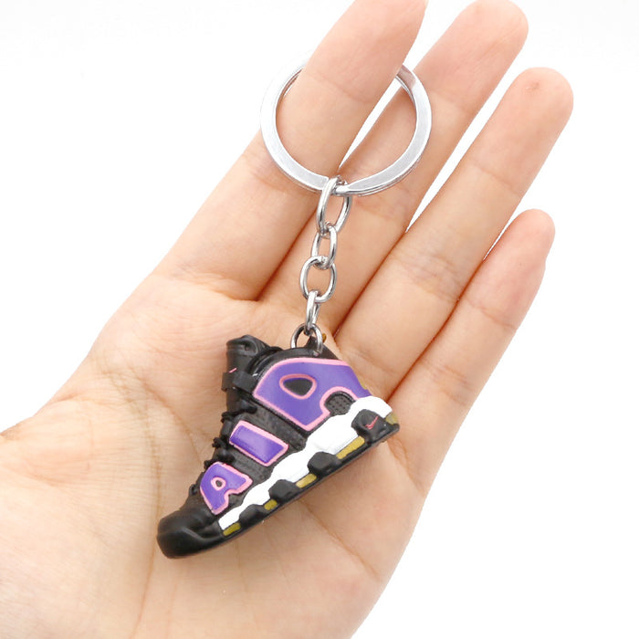 Wholesale PVC Basketball Shoe Model Keychain JDC-KC-QLPing010