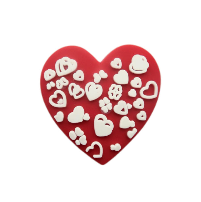 Wholesale Love Hole Shoes Flower Shoes Buckle DIY Removable Decorative Accessories Wholesale PVC Soft Rubber
