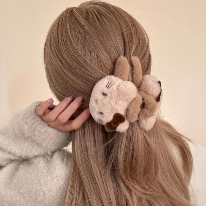 Wholesale Cute plush hair clip, bow, cartoon hair clip