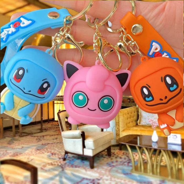 Wholesale Silicone Cartoon Doll Keychain JDC-KC-MingT111