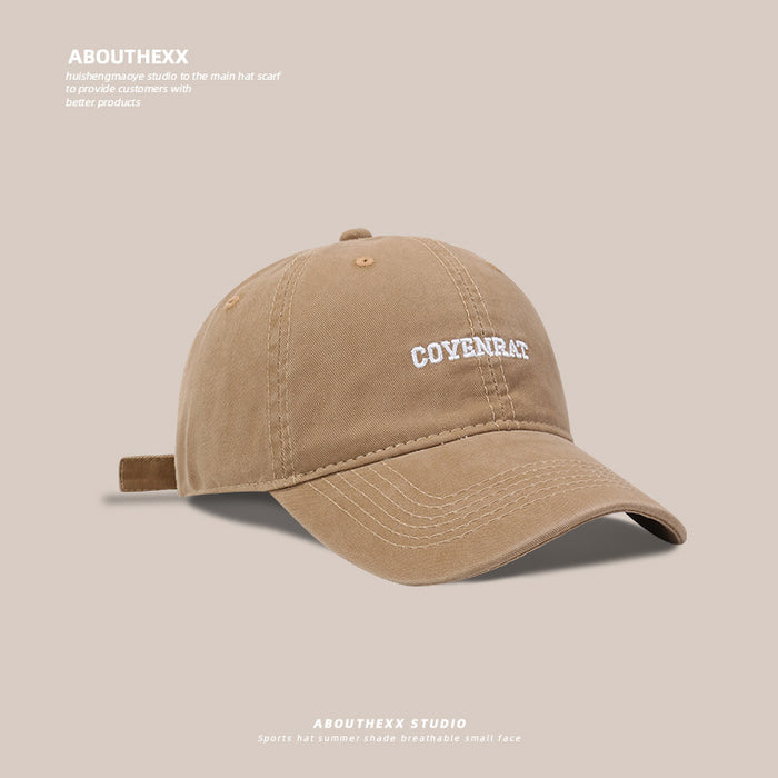 Wholesale Washed Hat Men's and Women's  Double Baseball Cap Face Small All-match Soft Top Cap Trendy