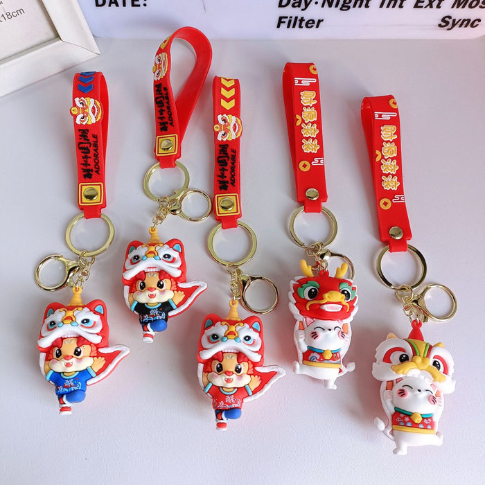 Wholesale Cartoon Silicone Doll Keychain JDC-KC-MingT184