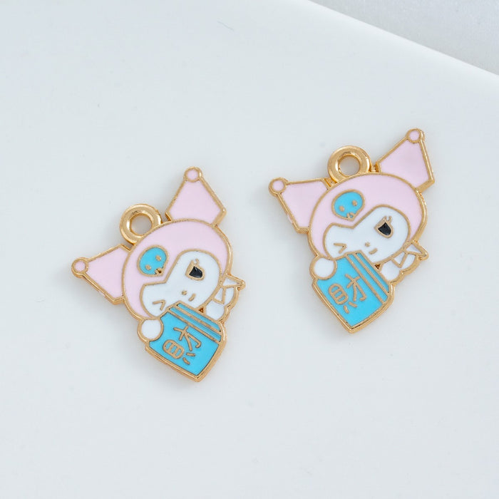 Wholesale 10 pcs Enamel cartoon DIY bracelet charms
