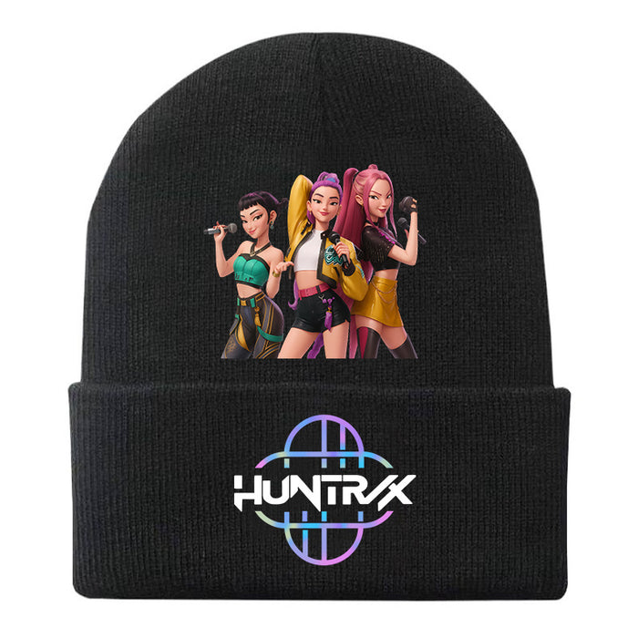 Wholesale Kpop Cartoon knitted hat warm hat