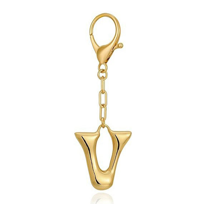 Wholesale 26 Bubble Letter Metal English Letter Keychain