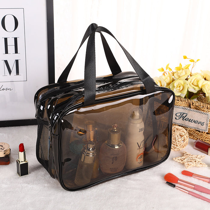 Wholesale Stylish Travel Toiletry Bag Large Capacity Waterproof PVC With Multi Layer Dry Wet Separation Portable For Travel Resale