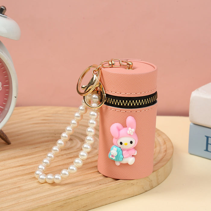 Wholesale PU Cartoon Bucket Coin Purse Keychain JDC-KC-YiK011