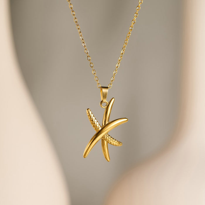 Wholesale Stainless Steel Gold Plated Clavicle Heart Necklace