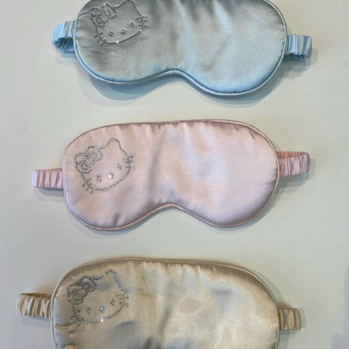 Wholesale Cartoon cat eye mask breathable  sleep eye mask