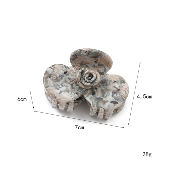 Wholesale Elegant Rose Acetic Acid Hair Clip