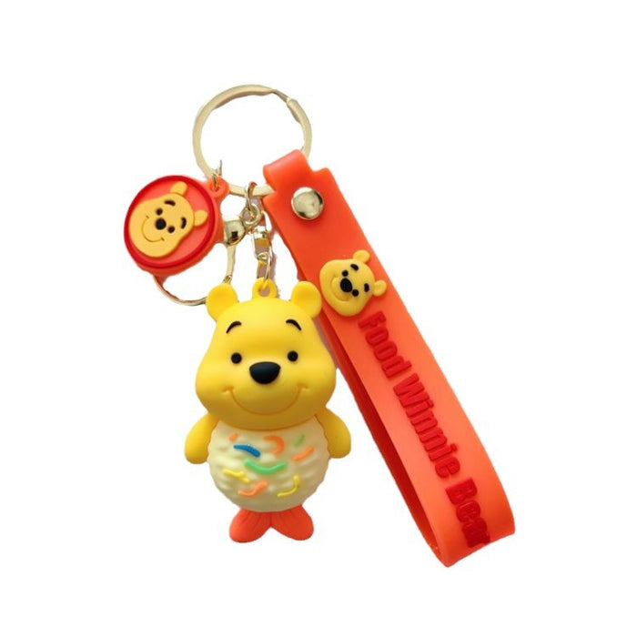 Wholesale Cartoon Foodie Creative Bear Couple Doll Pendant Keychain JDC-KC-ShuoT004