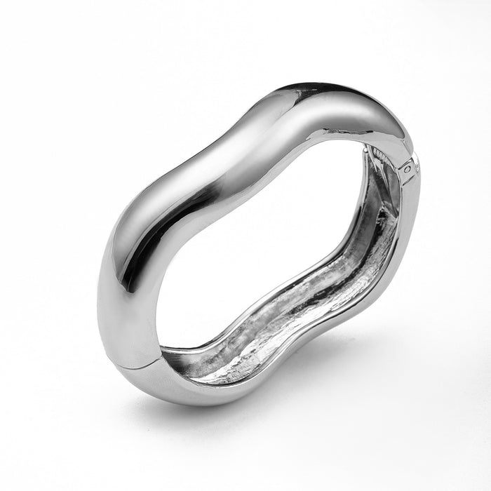 Wholesale New style jewelry: simple circle opening bracelet, irregular metal wind bracelet jewelry