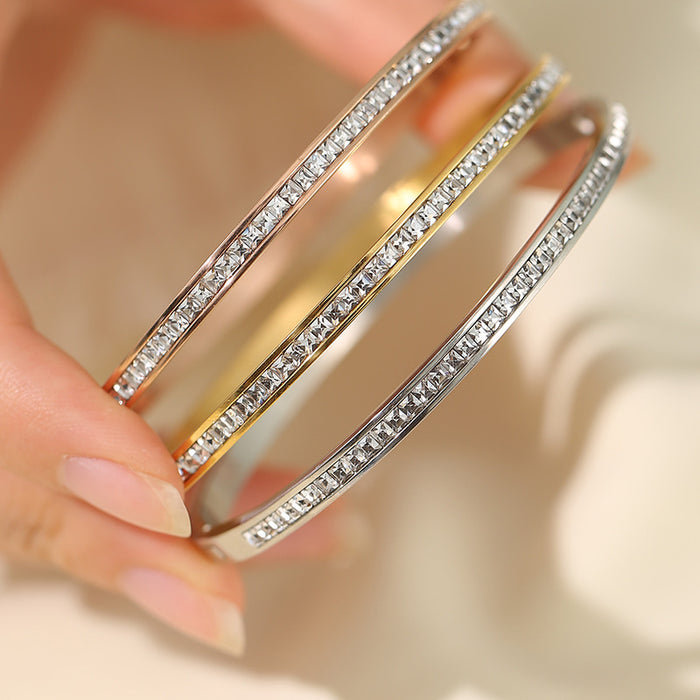 Wholesale Stainless Steel Diamond Bracelet JDC-BT-XinJu001