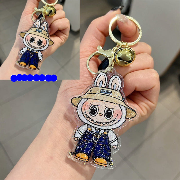 Wholesale 5 PCS double-sided cute cartoon printed acrylic keychains.