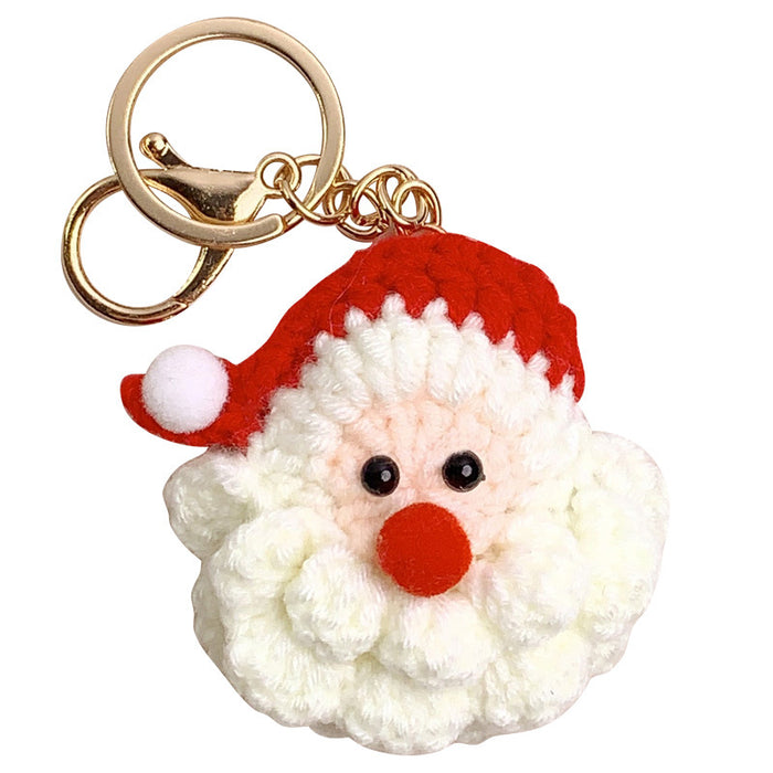 Wholesale Christmas Elements Hand Knitted Wool Keychains JDC-KC-DongY001