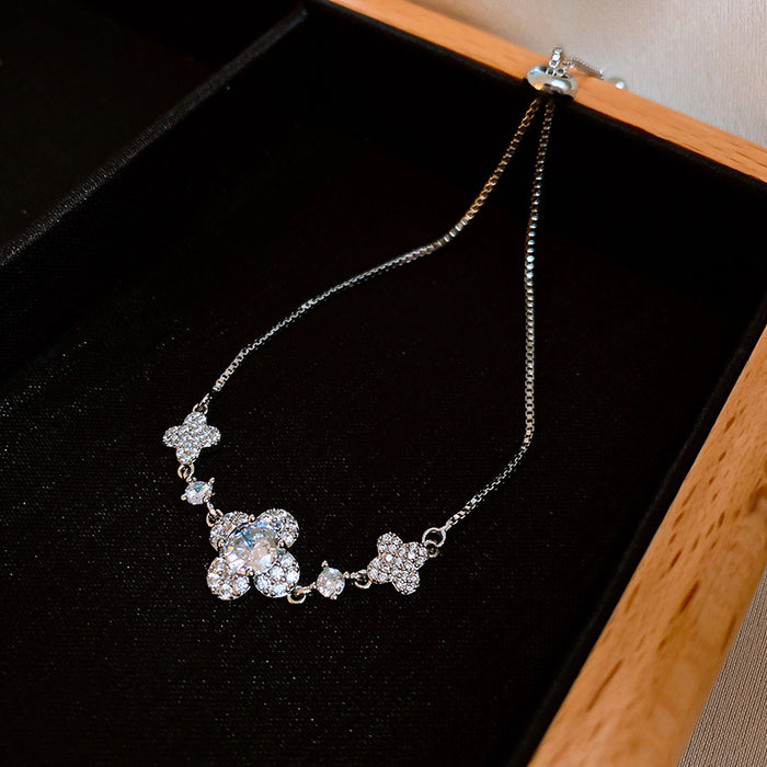 Wholesale lucky four-leaf grass bracelet temperament jewelry design jewelry women