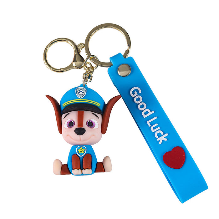 Wholesale Cartoon Doll Dog Family Silicone Keychain JDC-KC-Benxin034