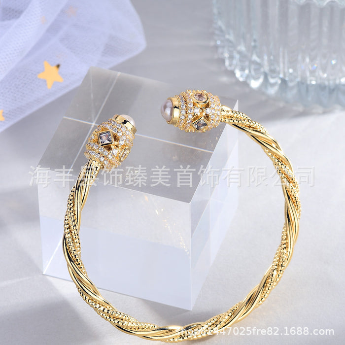 Wholesale Simple open adjustable gold sand bracelet for women,  fashionable and simple,  versatile bracelet