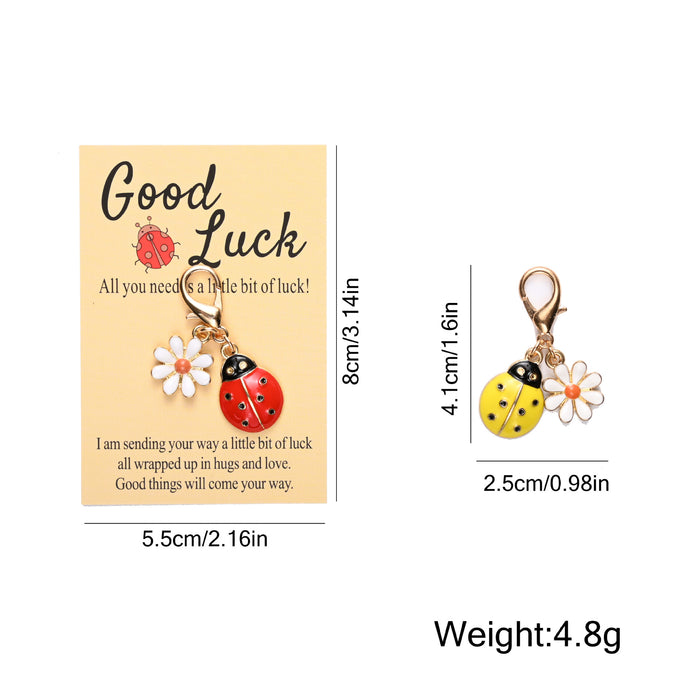 Wholesale Cute ladybug and  keychains in various colors.