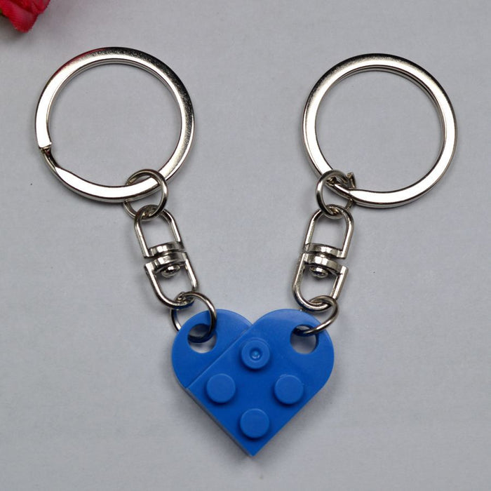 Wholesale Love Building Blocks Plastic Keychain JDC-KC-Maih001