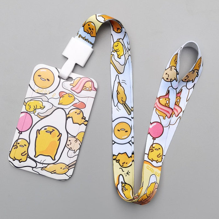 Wholesale Trendy Plastic Cartoon Card Holder With Lanyard Student ID Badge Gift