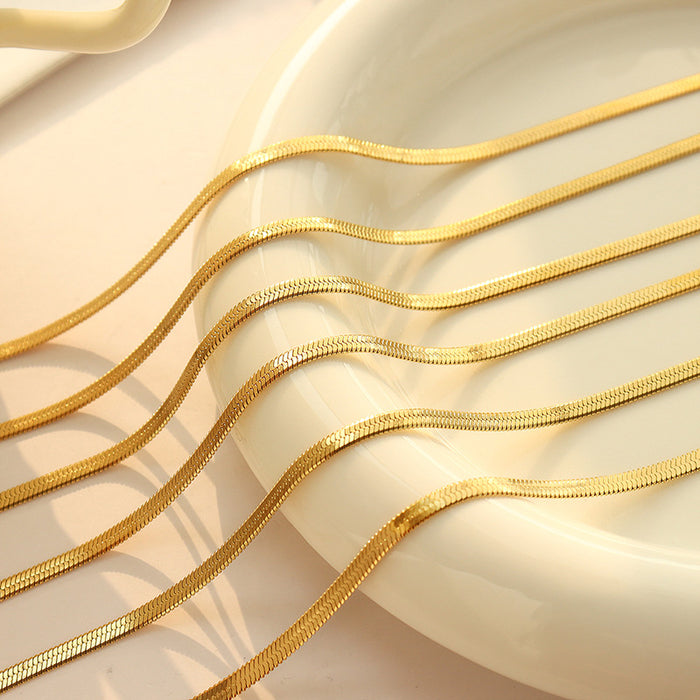 Wholesale Personalized and versatile titanium steel niche design necklace bracelet jewelry set