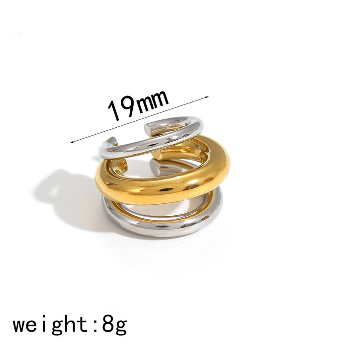 Wholesale Titanium steel ear clip without ear hole, versatile and high-end stainless steel ear clip