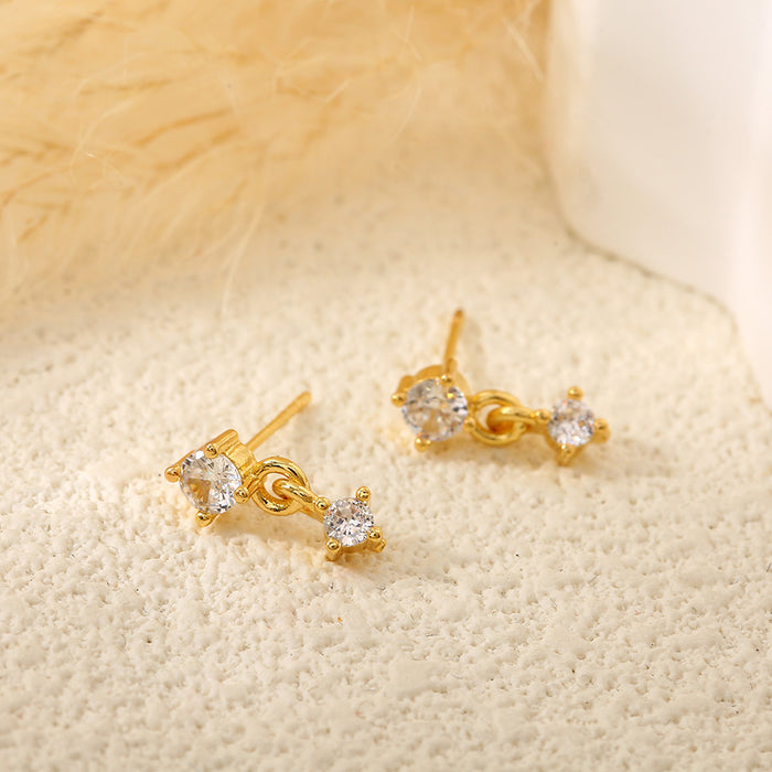 Wholesale Metallic earrings, light luxury, niche, exaggerated geometric earrings, earrings, wholesale