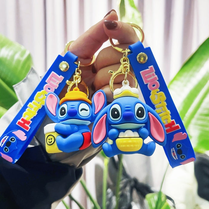 Wholesale PVC Cartoon Doll Motorcycle Keychain JDC-KC-WuYi110