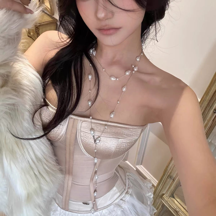 Wholesale Imitation Pearl Necklace for Women, Clavicle Chain, Accessible Luxury, Niche Elegant Necklace