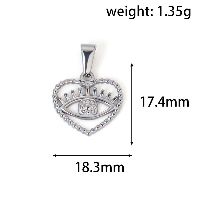 Wholesale 6pcs/set Love Angel Bear Stainless Steel Plated 24K  Pendant Accessories