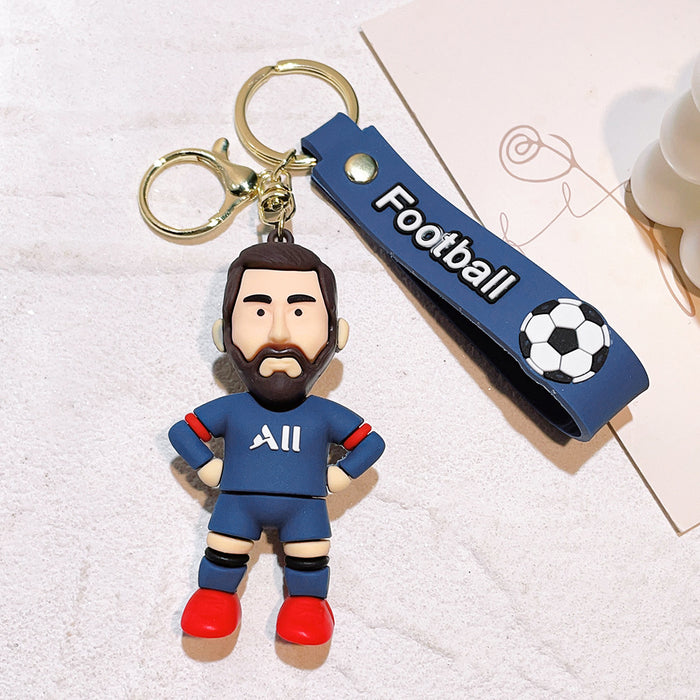 Wholesale Silicone Cartoon Doll Keychain JDC-KC-Qiwei011