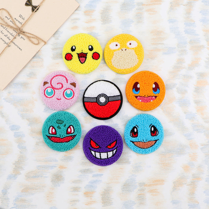 Wholesale cartoon towel embroidery pet  badge
