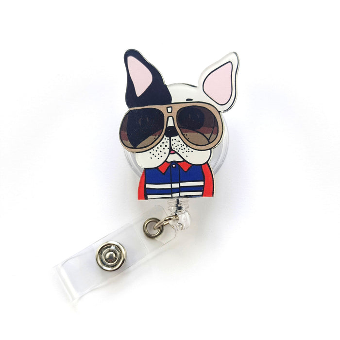 Wholesale Acrylic Dog Retractable Keychain JDC-KC-GuXi007