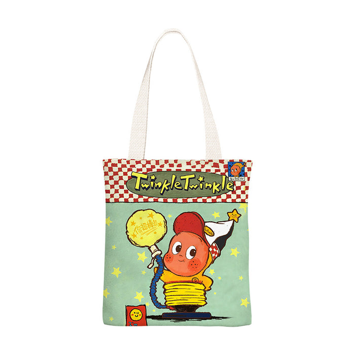 Wholesale Cartoon print canvas shoulder bags