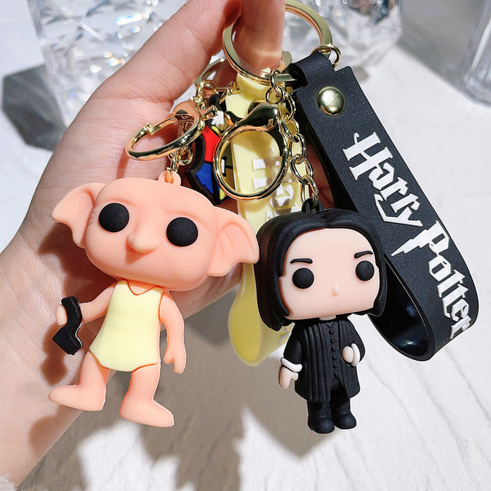 Wholesale Cartoon Anime Silicone Keychain JDC-KC-Qiwei035