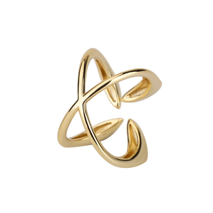 Wholesale Creative leaf ring, temperament, personality, design sense, cool style, patterned design