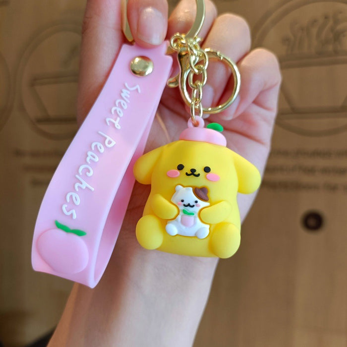 Wholesale Cute 3D Doll Silicone Keychain JDC-KC-MingT134