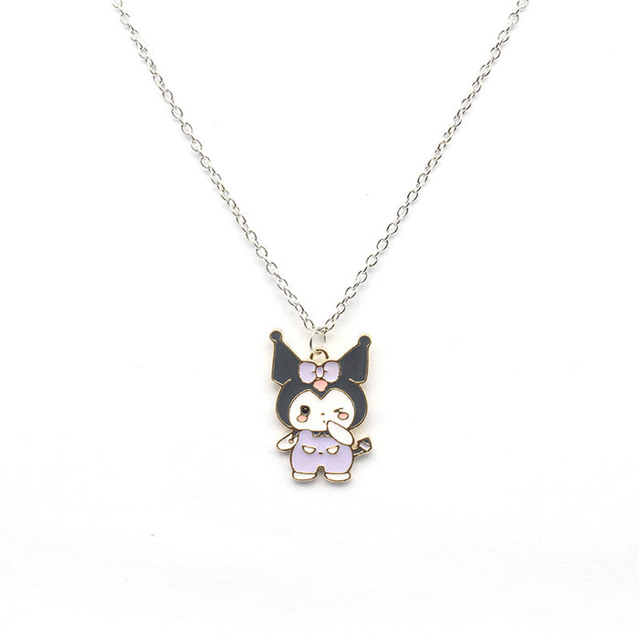 Wholesale Necklaces Cartoon alloy dripping oil cute necklace JDC-NE-MWei009